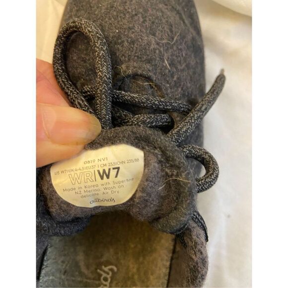 All birds wool sneakers Womens size 7 #0819nv1 laces - Picture 3 of 5